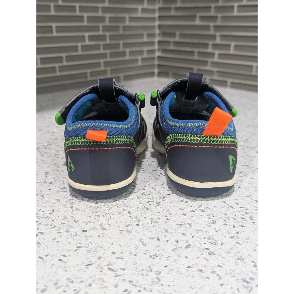 Plae Kids Sam 2.0 Blue Green Fisherman Sandal Sneaker Summer Toddler Boys 7.5